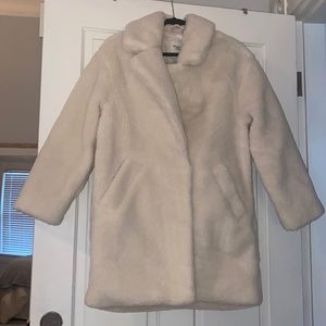 NWT Abercrombie Teddy Coat XS